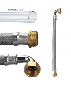 Racord cu husa PVC presiune antivibrant pentru hidrofor , 1", lungime 50 cm ELEFANT EH-50