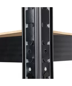 Raft Negru 120Wx45Dx180Hcm pentru depozitare din otel ROTOR