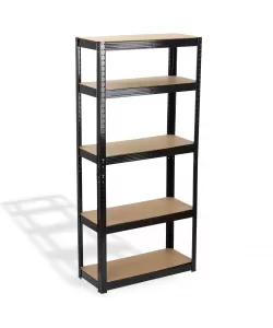 Raft Negru 70Wx30Dx150Hcm pentru depozitare din otel ROTOR