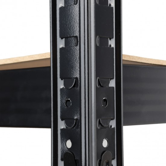 Raft Negru 90Wx45Dx180Hcm pentru depozitare din otel ROTOR