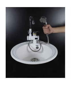 Robinet electric Aquatic Elefant SC30H35X Para dus, 3000W, Afisaj LED, Cartus ceramic, Temperatura apa 30-40 grade