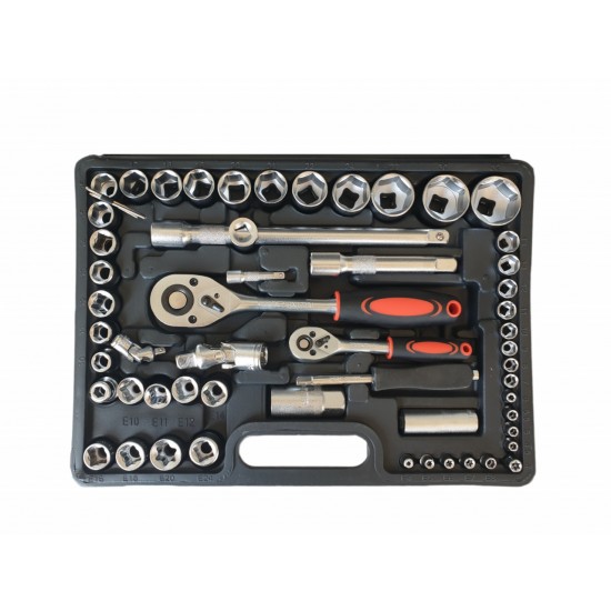 RS108 ROTOR Trusa chei tubulare 108 bucati in carcasa din plastic
