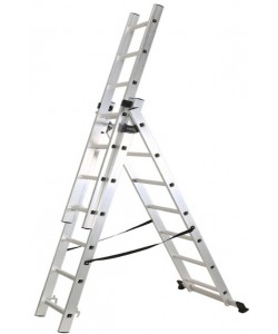 Scara multifunctionala 3x7 din aluminiu ROTOR KME307