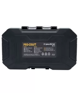Set biti PROCRAFT BS-37 , 37 piese , biti , adaptoare priza ,chei cu piulita
