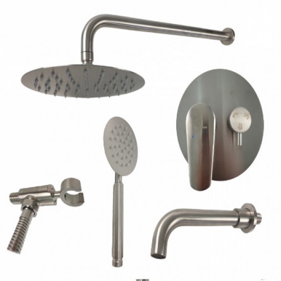 Set dus incastrabil MIXXUS BOX-009, Diametru para dus 200 mm