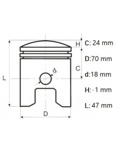 Set piston generator Honda GX 200/ generator chinezesc 7hp/ motocultor, Elefant