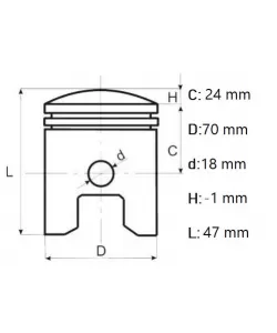 Set piston generator Honda GX 200/ generator chinezesc 7hp/ motocultor, Elefant Set piston generator Honda GX 200/ generator chinezesc 7hp/ motocultor, Elefant