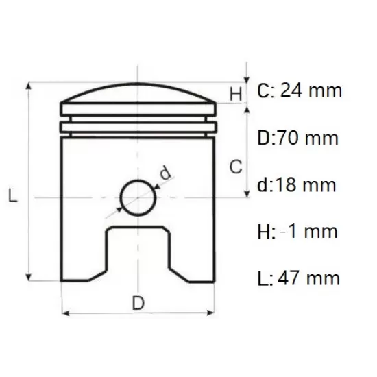 Set piston generator Honda GX 200/ generator chinezesc 7hp/ motocultor, Elefant