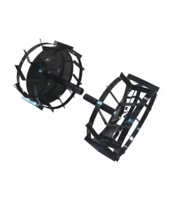 Set roti metalice 470x195 cu manicot, diametru ax 33mm, Elefant Set roti metalice 470x195 cu manicot, diametru ax 33mm, Elefant