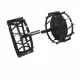 Set roti metalice 470x195 cu manicot, diametru ax 33mm, Elefant Set roti metalice 470x195 cu manicot, diametru ax 33mm, Elefant