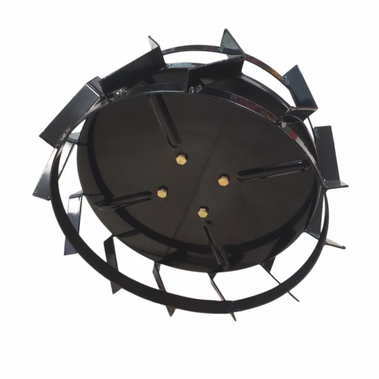 Set roti metalice 470x195 cu manicot, diametru ax 33mm, Elefant