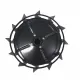 Set roti metalice 470x195 cu manicot, diametru ax 33mm, Elefant Set roti metalice 470x195 cu manicot, diametru ax 33mm, Elefant