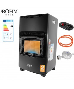 Soba pe gaz GPL BÖHM BF-003A , 4,20 kW , 3 trepte de putere , 20-80 m², Regulator GPL + Furtun GPL 1,5 m