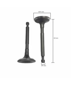 Supape compatibilie Honda GX 160 (5.5hp, 6.5hp, 168F), Elefant