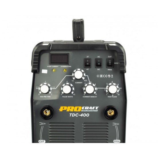 TDC-400 invertor de sudura PROCRAFT INDUSTRIAL, produsul contine tv 10 lei, 13.2 kg