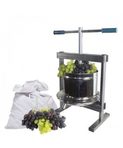 Teasc/Presa struguri Vilen Inox 10 L, cu picioare