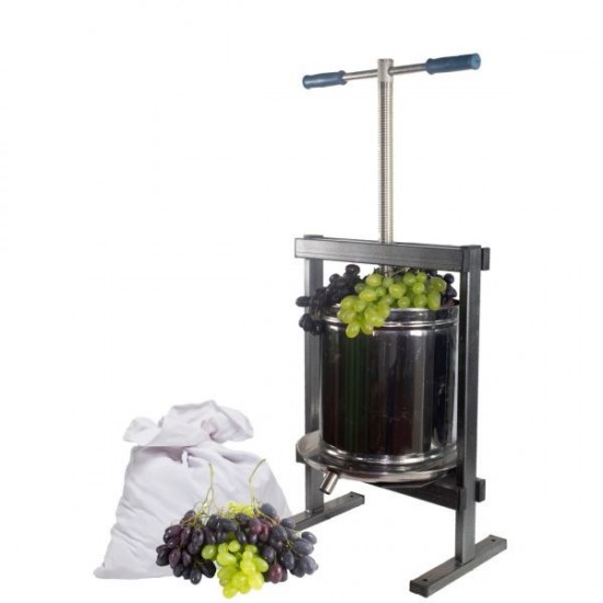 Teasc/Presa struguri Vilen Inox 15 L cu picioare, Ucraina Traditional