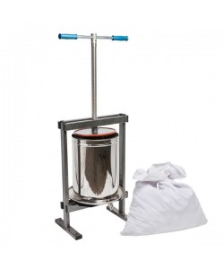 Teasc/Presa struguri Vilen Inox 20 L, cuva dubla, Ucraina Traditional