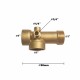Teu de lagatura din alama cu 5 cai 9cm 170g, Elefant