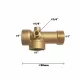 Teu de lagatura din alama cu 5 cai 9cm 170g, Elefant Teu de lagatura din alama cu 5 cai 9cm 170g, Elefant