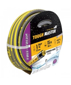 TM-GH415C Tough master Garden Hose, 1/2" 4 layers, 15m roll, Non-Torsio