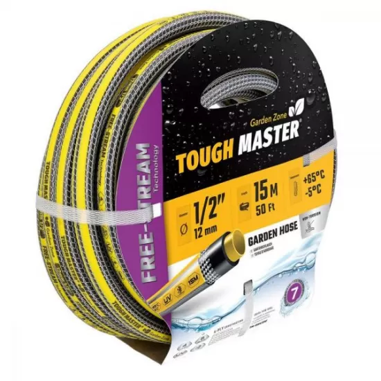 TM-GH415C Tough master Garden Hose, 1/2" 4 layers, 15m roll, Non-Torsio TM-GH415C Tough master Garden Hose, 1/2" 4 layers, 15m roll, Non-Torsio