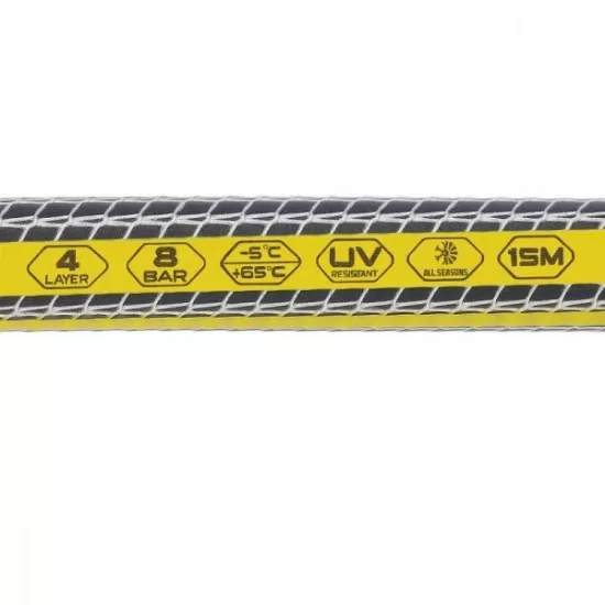 TM-GH415C Tough master Garden Hose, 1/2" 4 layers, 15m roll, Non-Torsio TM-GH415C Tough master Garden Hose, 1/2" 4 layers, 15m roll, Non-Torsio