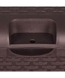 TM-SBR46 TOUGH MASTER 460L Storage Box Rattan style, coffee, no hinge