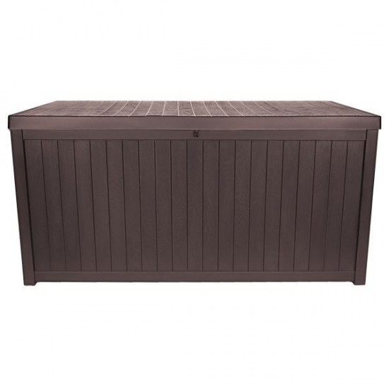 TM-SBW43H TOUGH MASTER 430L Storage Box Wooden style, coffee, hinges