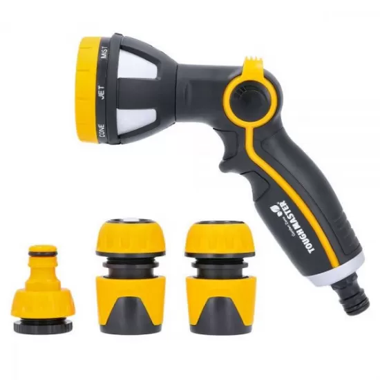 TM-SG8US TOUGH MASTER Spray Gun Set 8-pattern, metal, Single Turn TM-SG8US TOUGH MASTER Spray Gun Set 8-pattern, metal, Single Turn