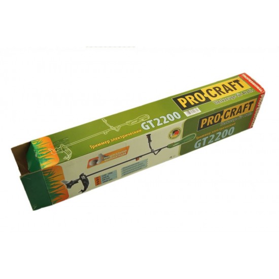 Trimmer Procraft GT2200, motocoasa electrica 1200 W, cu Disc
