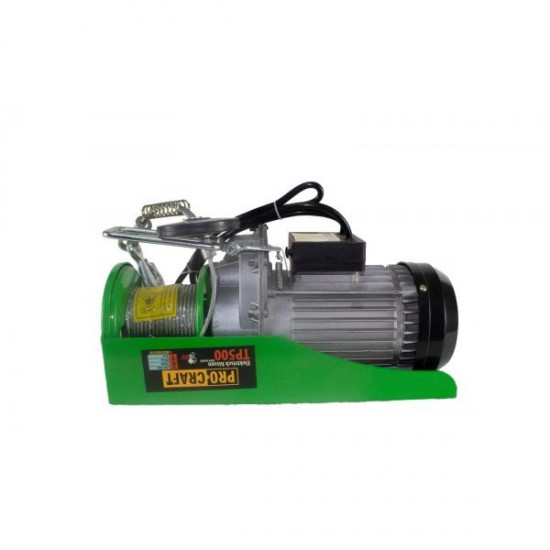 Troliu electric palan Procraft TP500, 1020W, cu kit montare Greutate 500kg