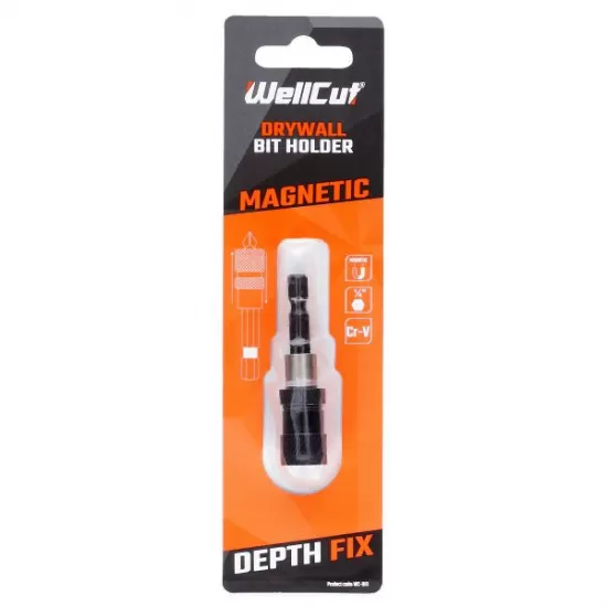 WC-BH1 WELLCUT DRYWALL 1/4"BIT HOLDER DEPTH FIX WC-BH1 WELLCUT DRYWALL 1/4"BIT HOLDER DEPTH FIX