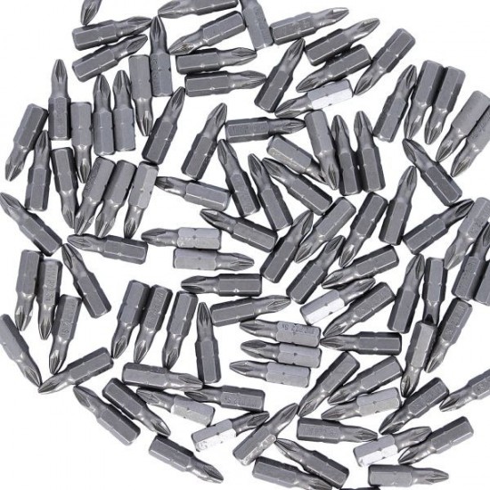 WC-BPZ25100 WELLCUT SCREWDRIVER BIT PZ2 100 PCS PZ2 25 MM