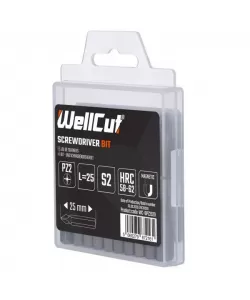WC-BPZ2520 WELLCUT SCREWDRIVER BIT PZ2 20 PCS PZ2 25 MM WC-BPZ2520 WELLCUT SCREWDRIVER BIT PZ2 20 PCS PZ2 25 MM