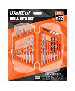 WC-DB22 Wellcut BIT SET 22PCS DRILL & SCREWDRIVER SET