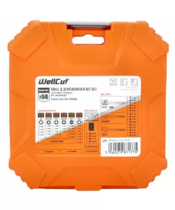 WC-DB56 WELLCUT 56 Piece Drill and Screwdriver Set WC-DB56 WELLCUT 56 Piece Drill and Screwdriver Set