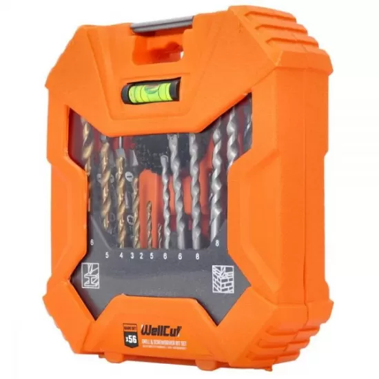 WC-DB56 WELLCUT 56 Piece Drill and Screwdriver Set WC-DB56 WELLCUT 56 Piece Drill and Screwdriver Set