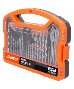 WC-DB62U Wellcut DRILL&SCREWDRIVER BIT SET 62 PCS