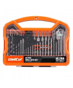 WC-DB62U Wellcut DRILL&SCREWDRIVER BIT SET 62 PCS