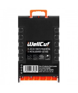 WC-HSS19PU WellcutHSS TWIST DRILL BIT SET 19 PCS, ULTRA