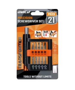 WC-MPS21U WELLCUT PRECISION SCREWDRIVER TRANSFORMER 21 PCS WC-MPS21U WELLCUT PRECISION SCREWDRIVER TRANSFORMER 21 PCS