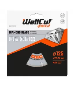 WC-SD12522 WELLCUT Diamond Blade 125x22mm WC-SD12522 WELLCUT Diamond Blade 125x22mm