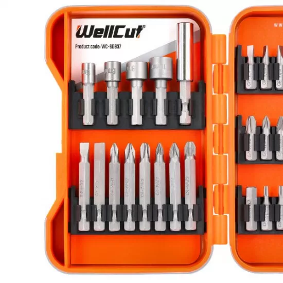 WC-SDB37 WELLCUT 37 Piece Screwdriver Bits Set WC-SDB37 WELLCUT 37 Piece Screwdriver Bits Set