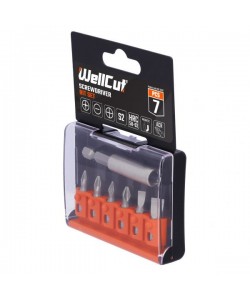 WC-SDB7 WELLCUT SCREWDRIVER BIT SET 7 PCS