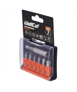 WC-SDB7 WELLCUT SCREWDRIVER BIT SET 7 PCS WC-SDB7 WELLCUT SCREWDRIVER BIT SET 7 PCS