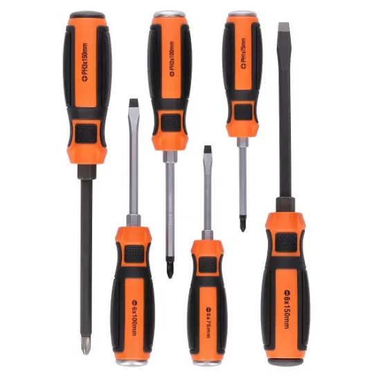 WC-SDD6U WELLCUT GO-THROUGH SCREWDRIVER NON-SLIP PRO 6 PCS WC-SDD6U WELLCUT GO-THROUGH SCREWDRIVER NON-SLIP PRO 6 PCS