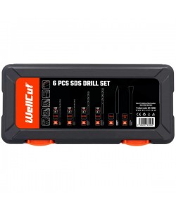 WC-SDS6 Wellcut HAMMER DRILL BIT SET 6 pcs