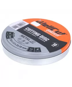 WCA1152-10 Wellcut 115*1.2 cutting disc metal box Pack of 10 WCA1152-10 Wellcut 115*1.2 cutting disc metal box Pack of 10