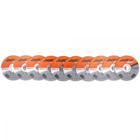 WCA1152-10 Wellcut 115*1.2 cutting disc metal box Pack of 10 WCA1152-10 Wellcut 115*1.2 cutting disc metal box Pack of 10